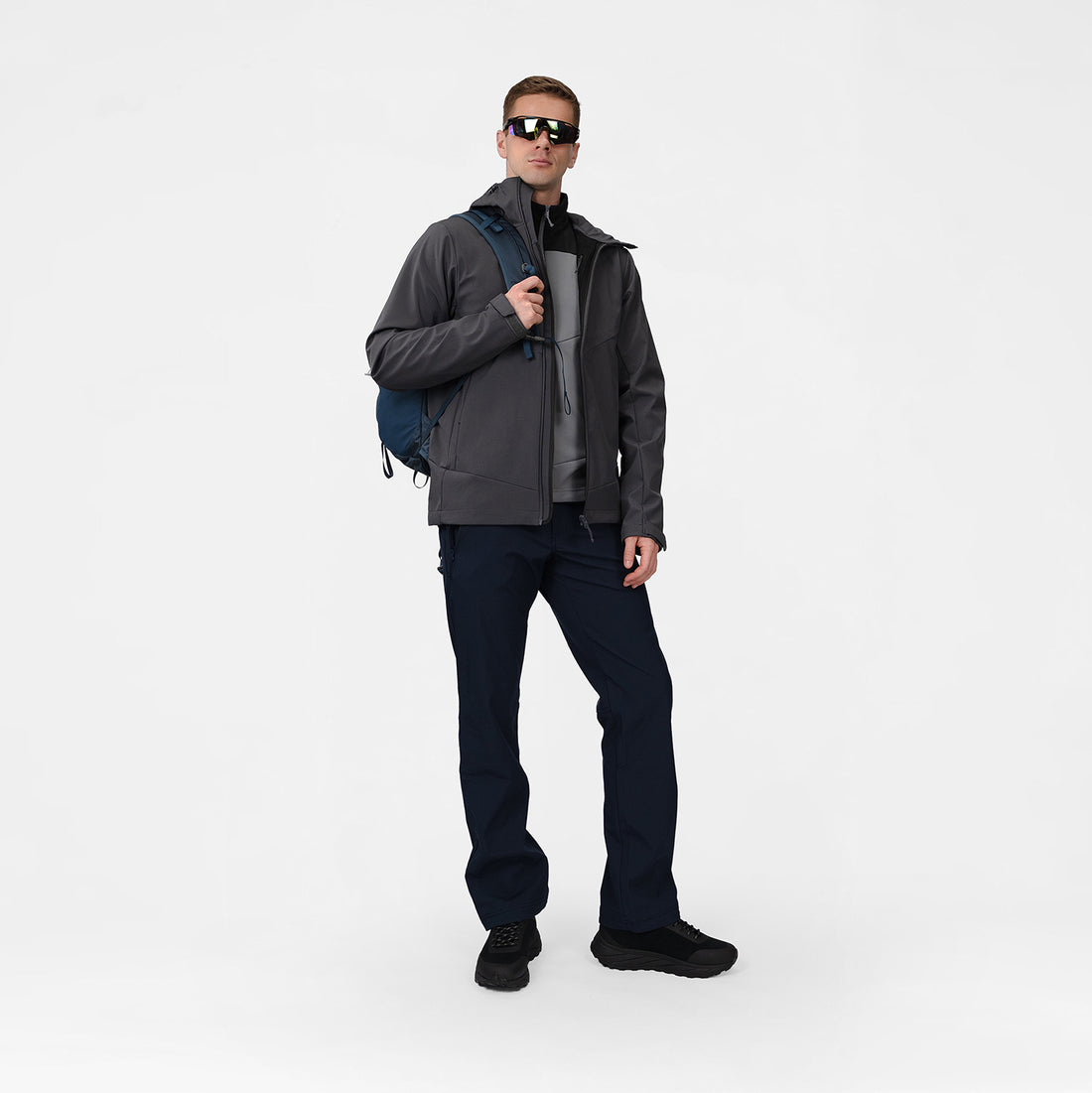 BU-50061OR men's softshell jacket 3L MARQUIS