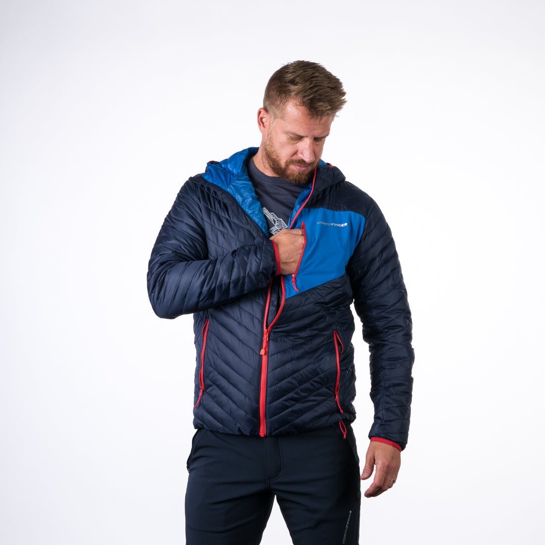 BU-5007OR men's winter lightweight jacket VALTER