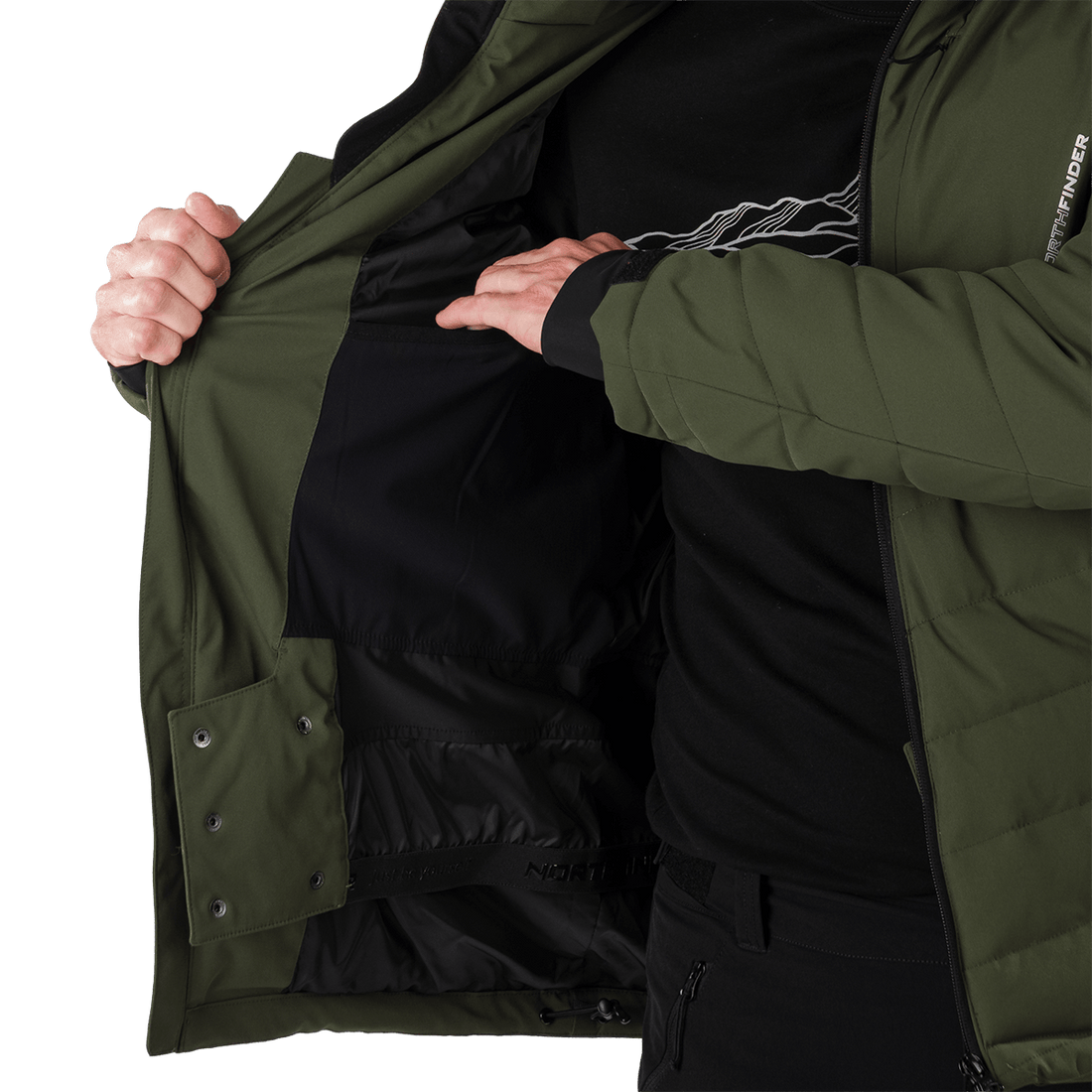 BU-5008SNW men's ski jacket insulated MAJOR