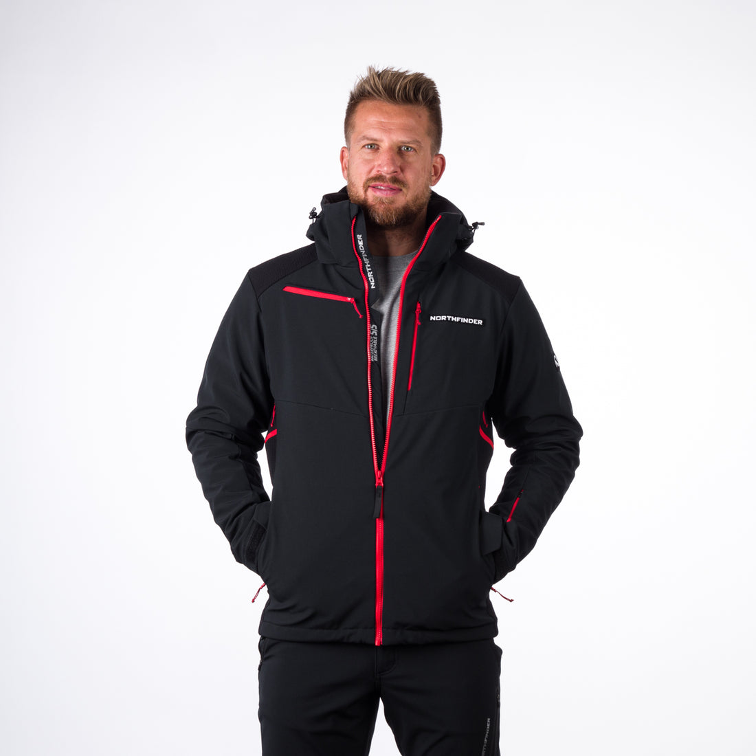 BU-5009SNW men's ski jacket insulated DREWIN