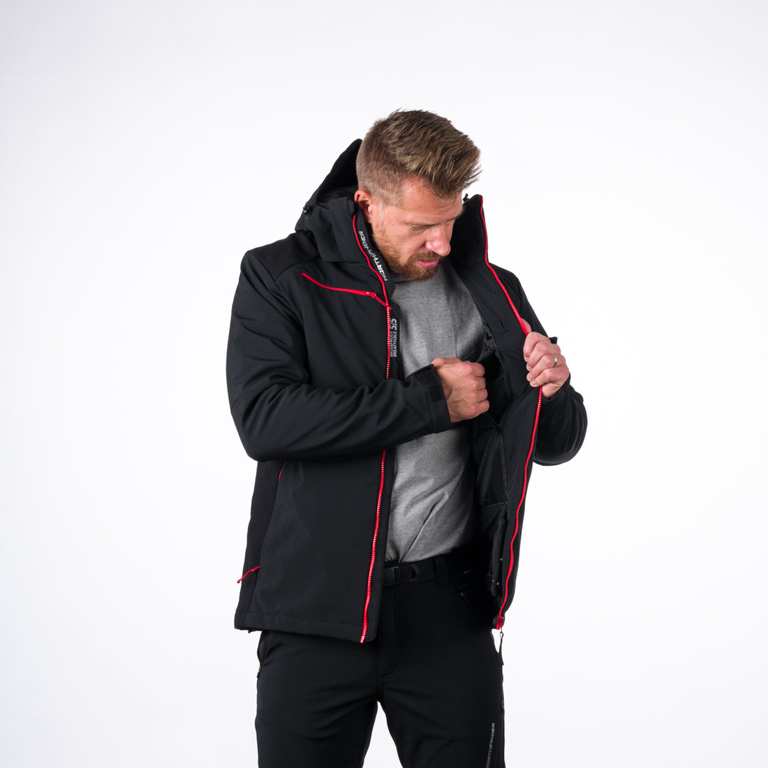 BU-5009SNW men's ski jacket insulated DREWIN