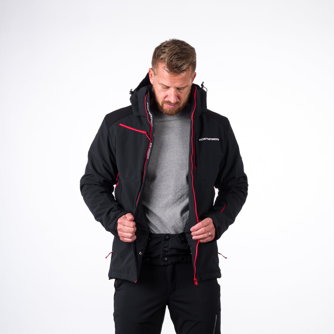 BU-5009SNW men's ski jacket insulated DREWIN