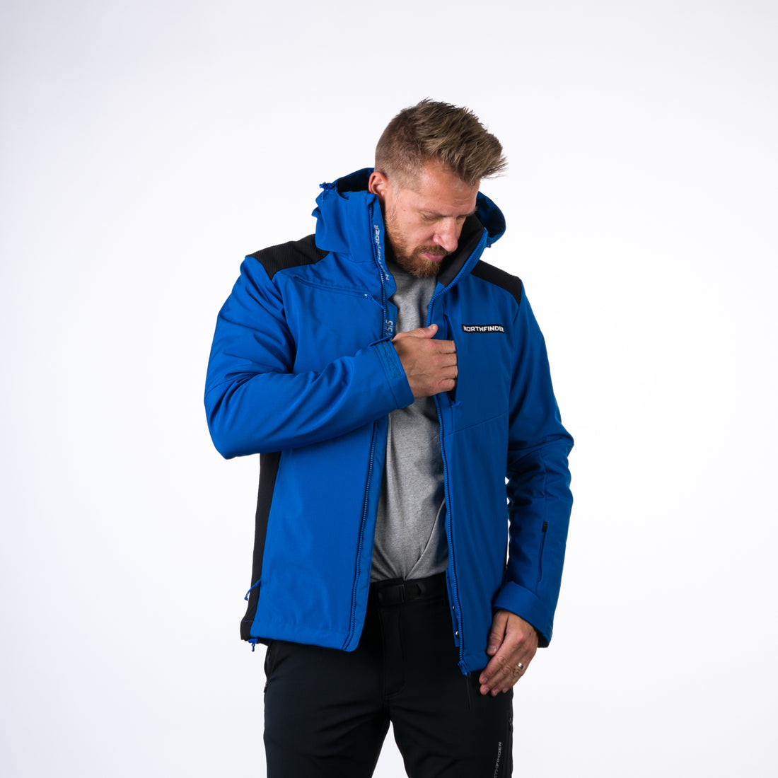 BU-5009SNW men's ski jacket insulated DREWIN