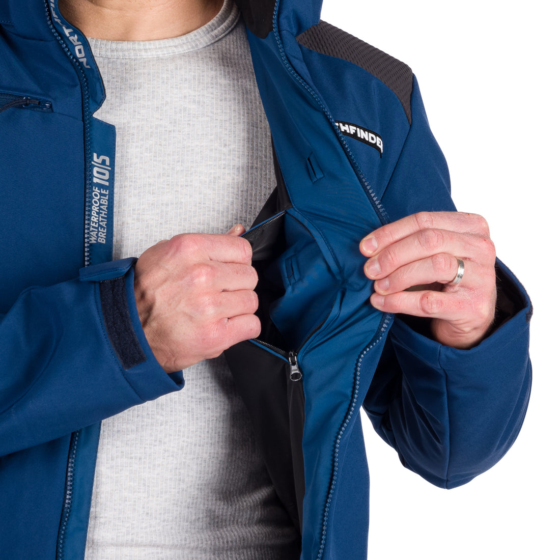 BU-5009SNW men's ski jacket insulated DREWIN