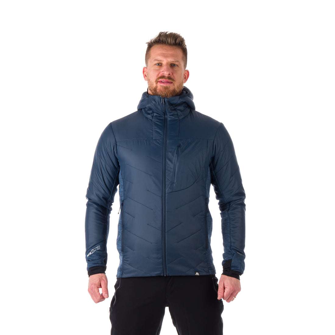 BU-5035OR men's hybrid active trekking athletic fit jacket with PrimaLoft OTIS