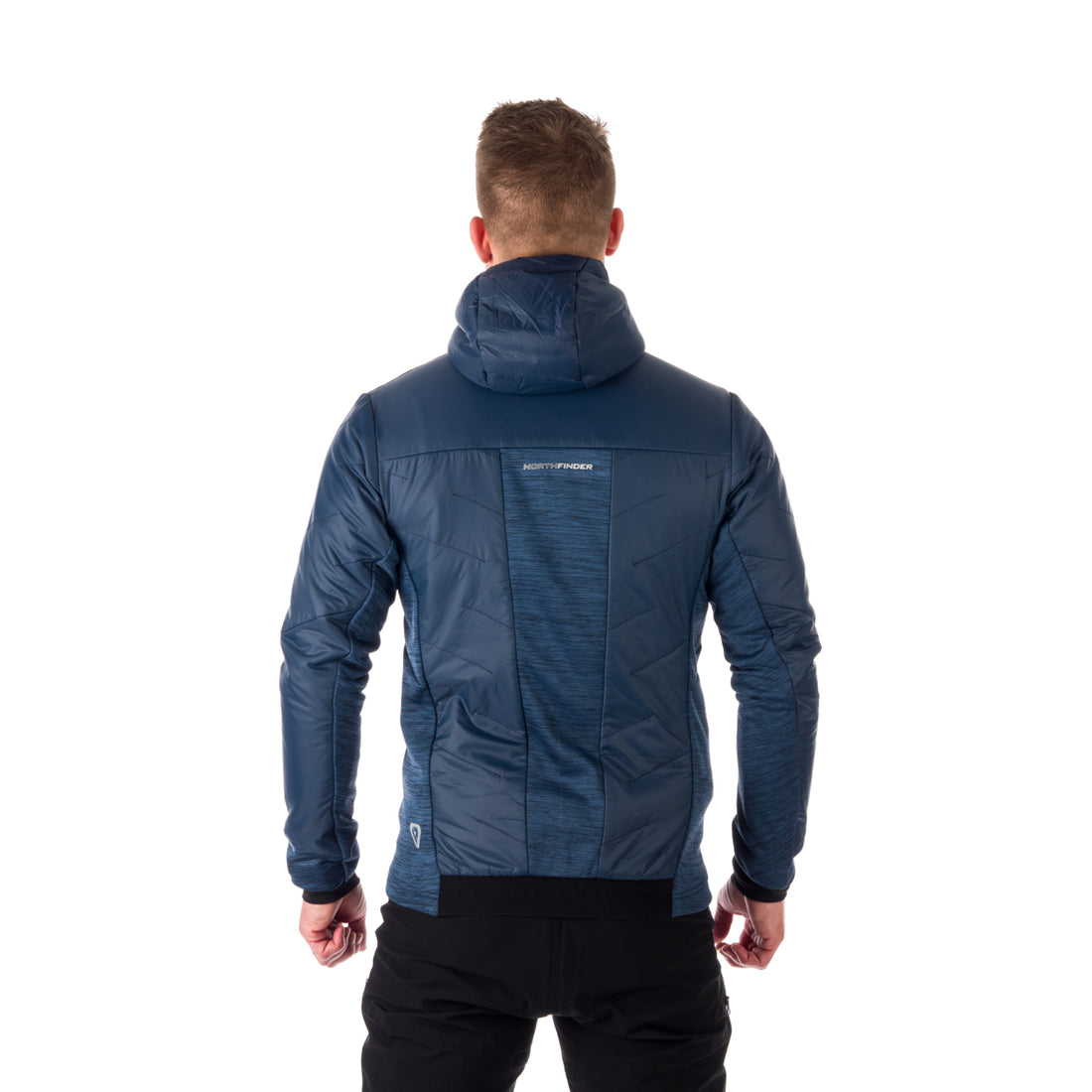 BU-5035OR men's hybrid active trekking athletic fit jacket with PrimaLoft OTIS