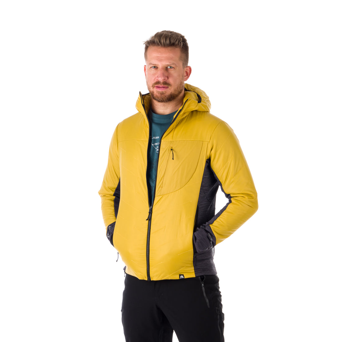 BU-5035OR men's hybrid active trekking athletic fit jacket with PrimaLoft OTIS