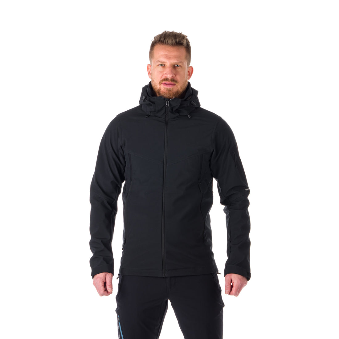 BU-5037OR men's travel softshell hood off jacket 3L ABNER