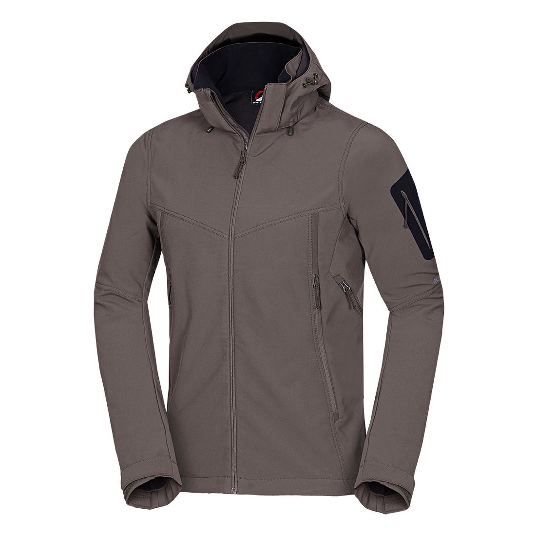 BU-5037OR men's travel softshell hood off jacket 3L ABNER