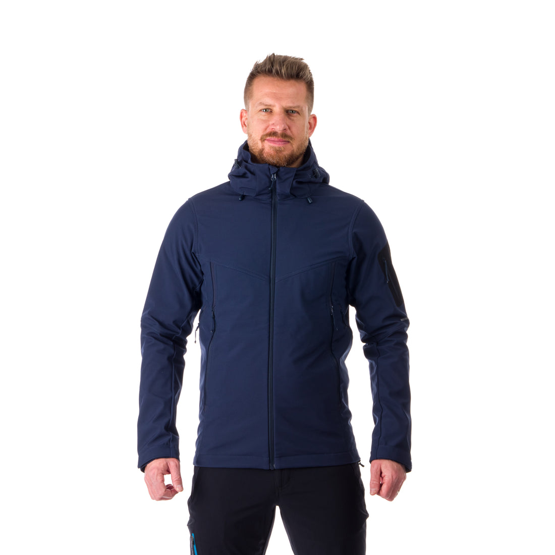 BU-5037OR men's travel softshell hood off jacket 3L ABNER