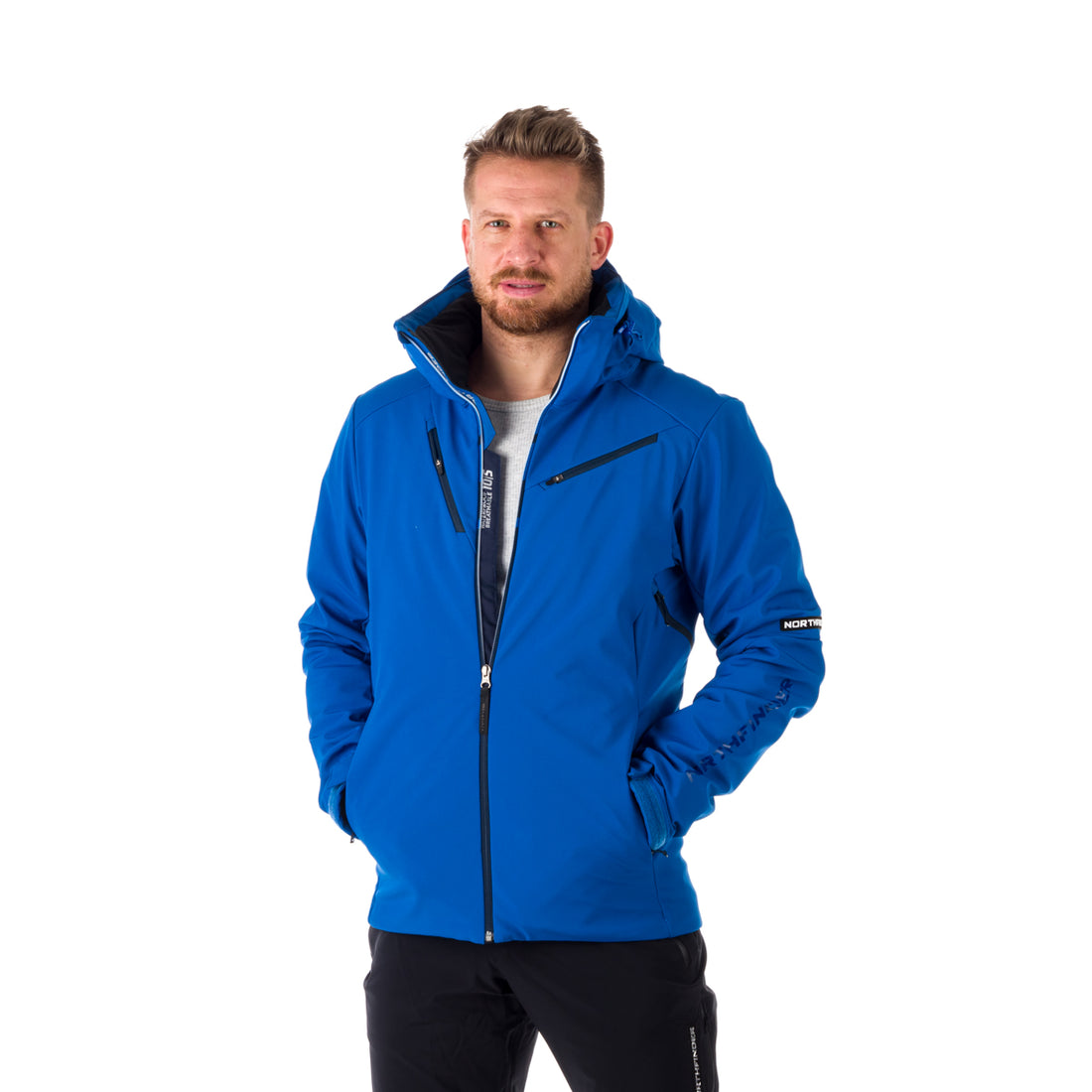 BU-5043SNW men's ski softshell insulated jacket 3L BRIXTON
