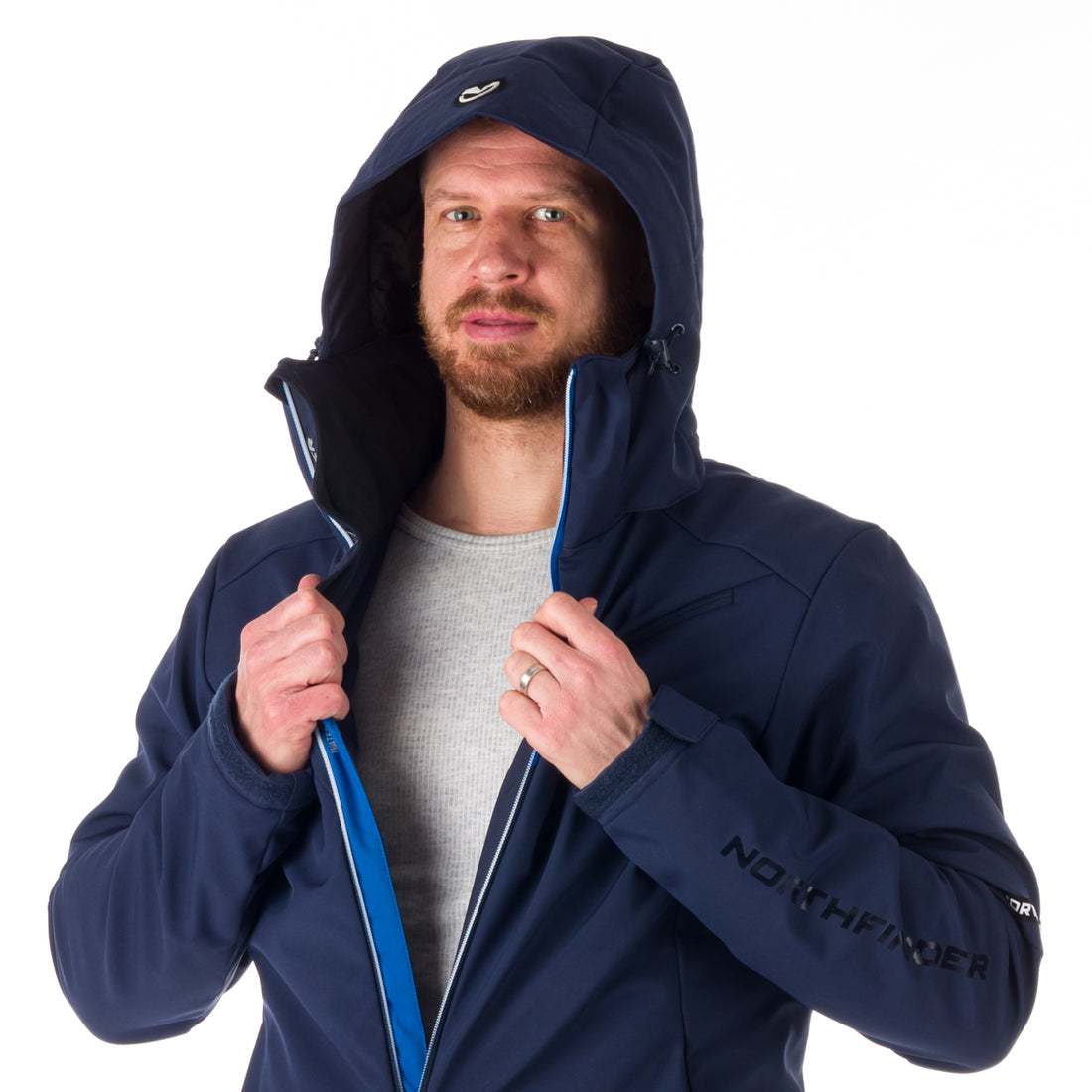 BU-5043SNW men's ski softshell insulated jacket 3L BRIXTON