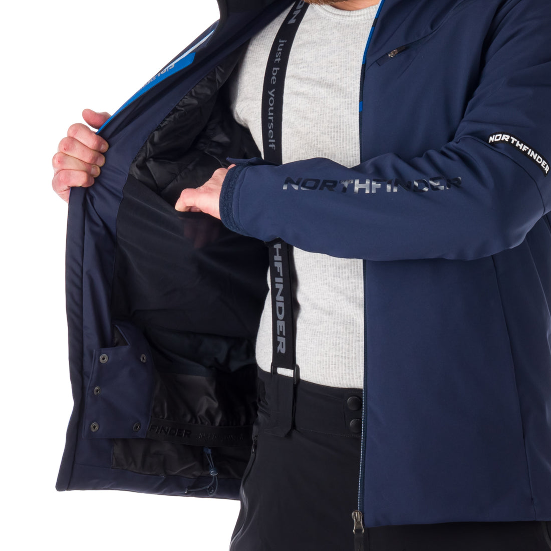 BU-5043SNW men's ski softshell insulated jacket 3L BRIXTON