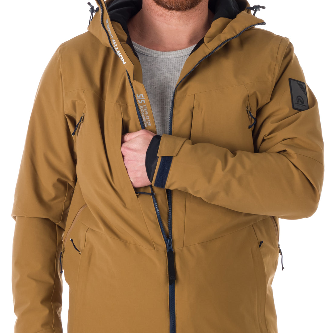 BU-5047SNW men's ski insulated comfort jacket prolonged fit BODIE