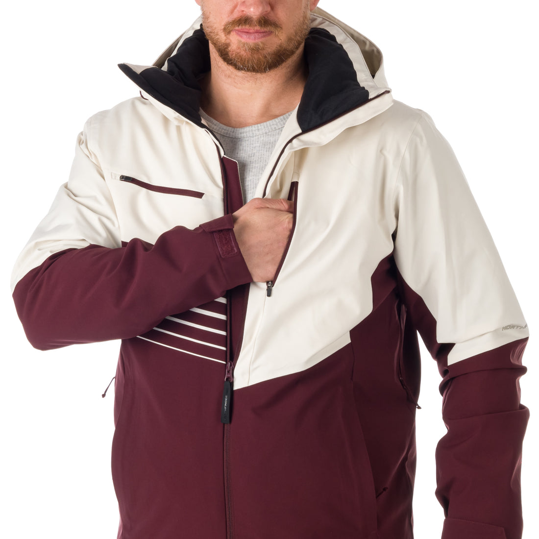 BU-5049SNW men's ski trendy insulated jacket  BRYANT