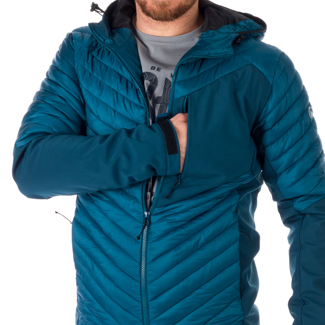 BU-5057SP men's urban insulated jacket combination with softshell AZRAEL