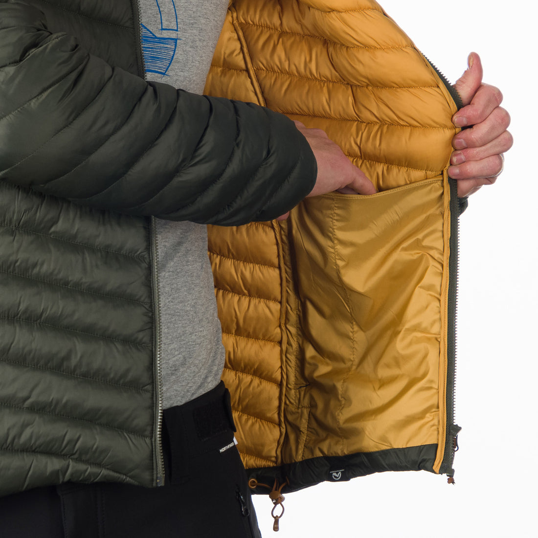 BU-5058SP men's sport lightweight like down jacket BAKER