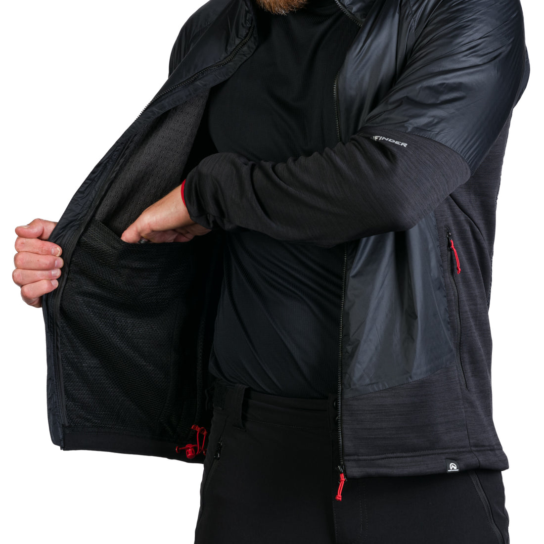 BU-5125OR Men's hybrid jacket with active insulation CERVINO