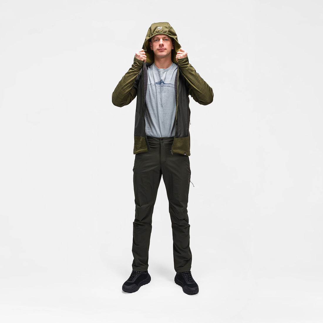 BU-5125OR Men's hybrid jacket with active insulation CERVINO