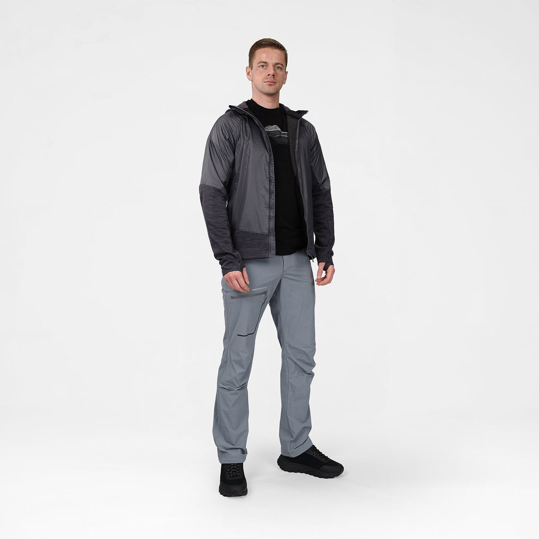 BU-5125OR Men's hybrid jacket with active insulation CERVINO