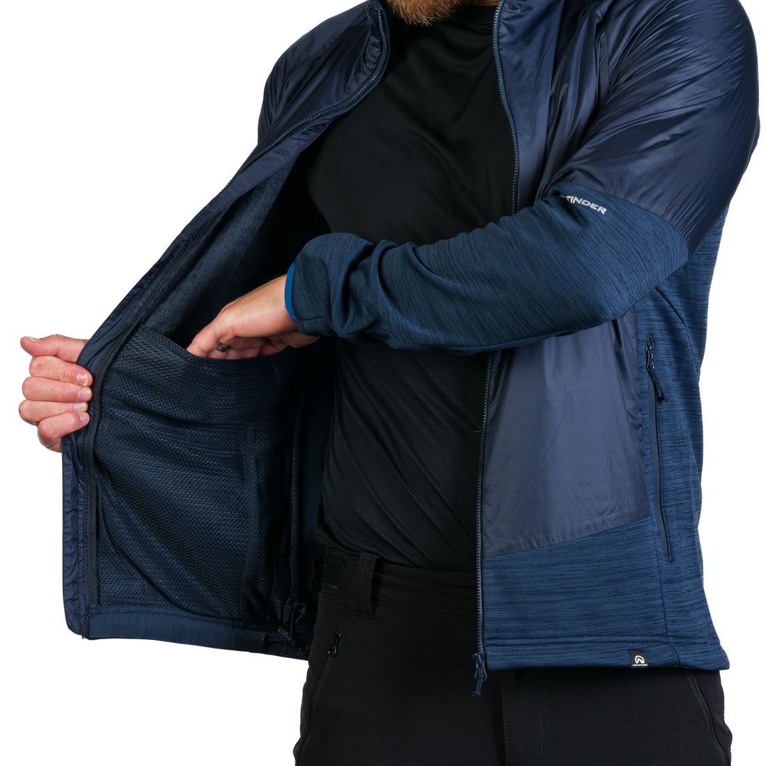 BU-5125OR Men's hybrid jacket with active insulation CERVINO