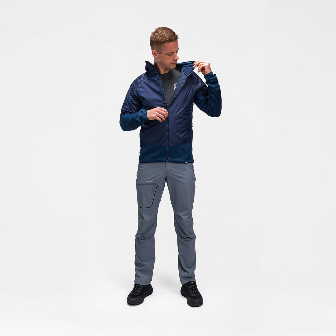 BU-5125OR Men's hybrid jacket with active insulation CERVINO