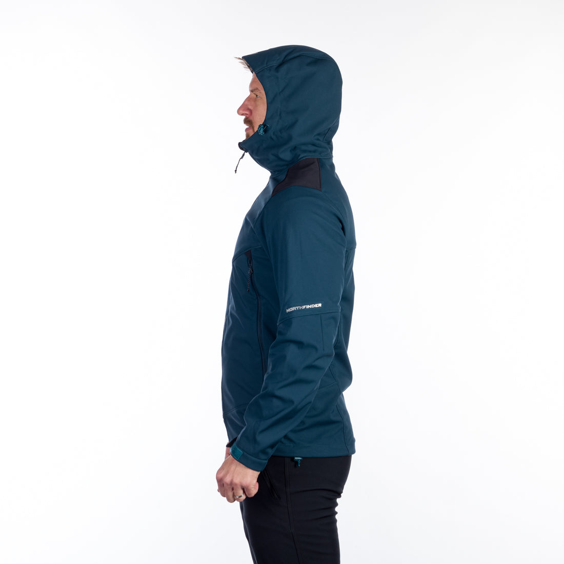 BU-5130OR men's outdoor hoody softshell jacket protect face 3L MORRIS