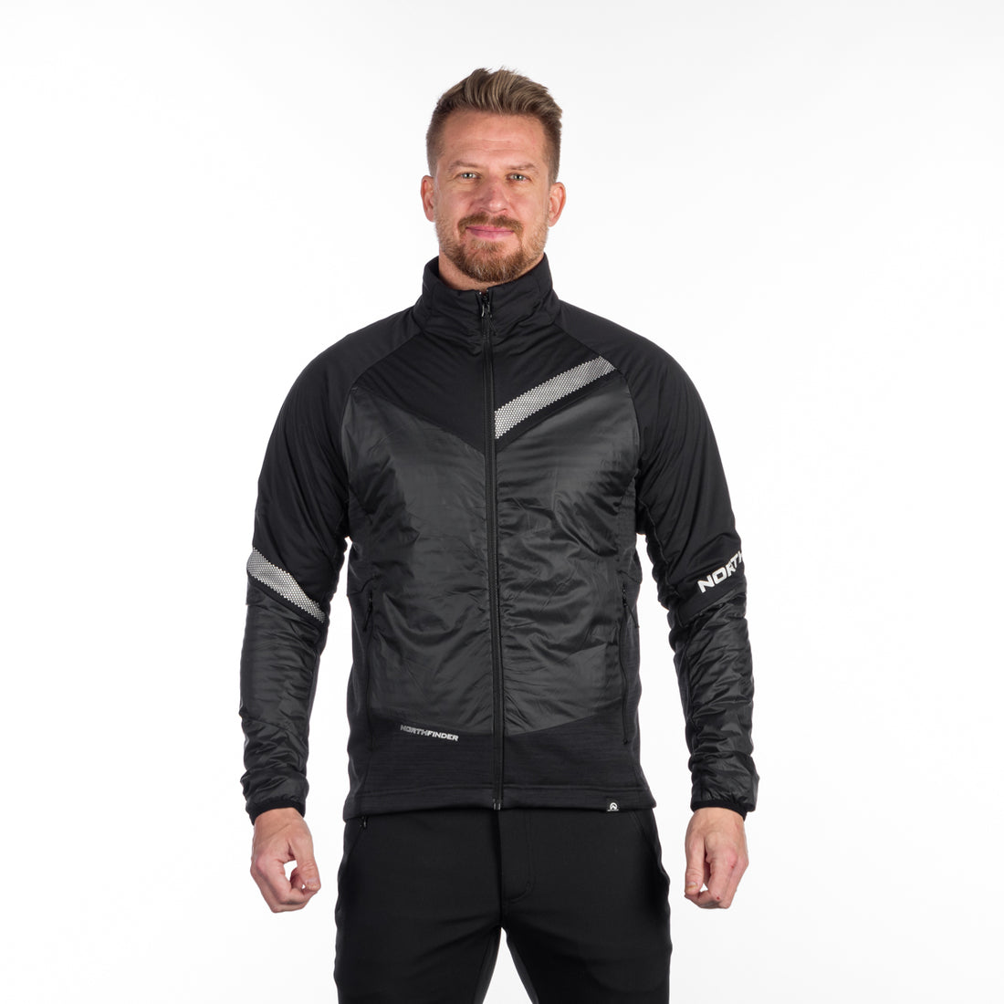 BU-5134OR men's active trekking athletic fit hybrid jacket BILL