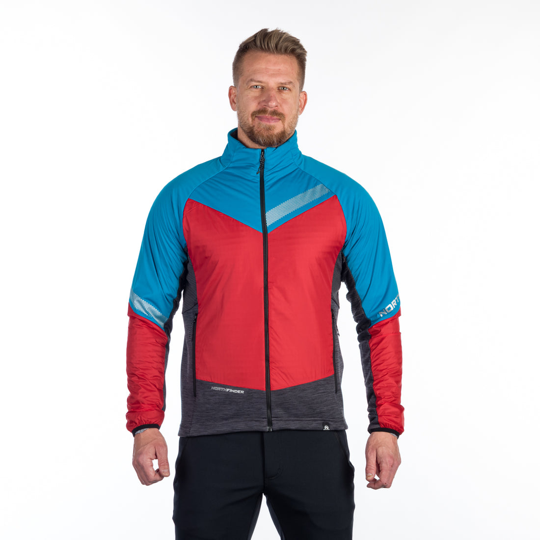 BU-5134OR men's active trekking athletic fit hybrid jacket BILL