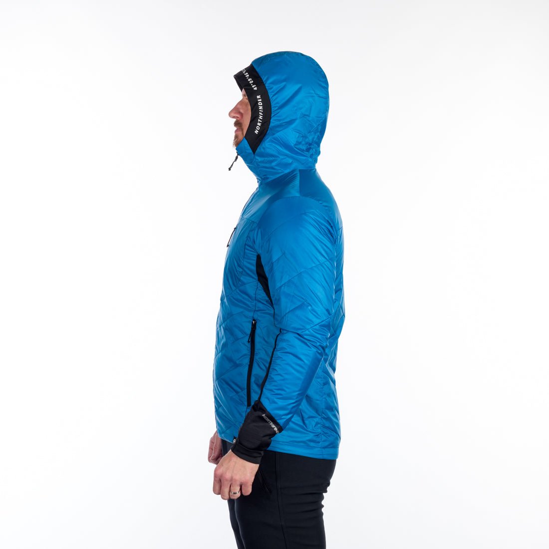 BU-5135OR men's hybrid active trekking jacket with PrimaLoft DON