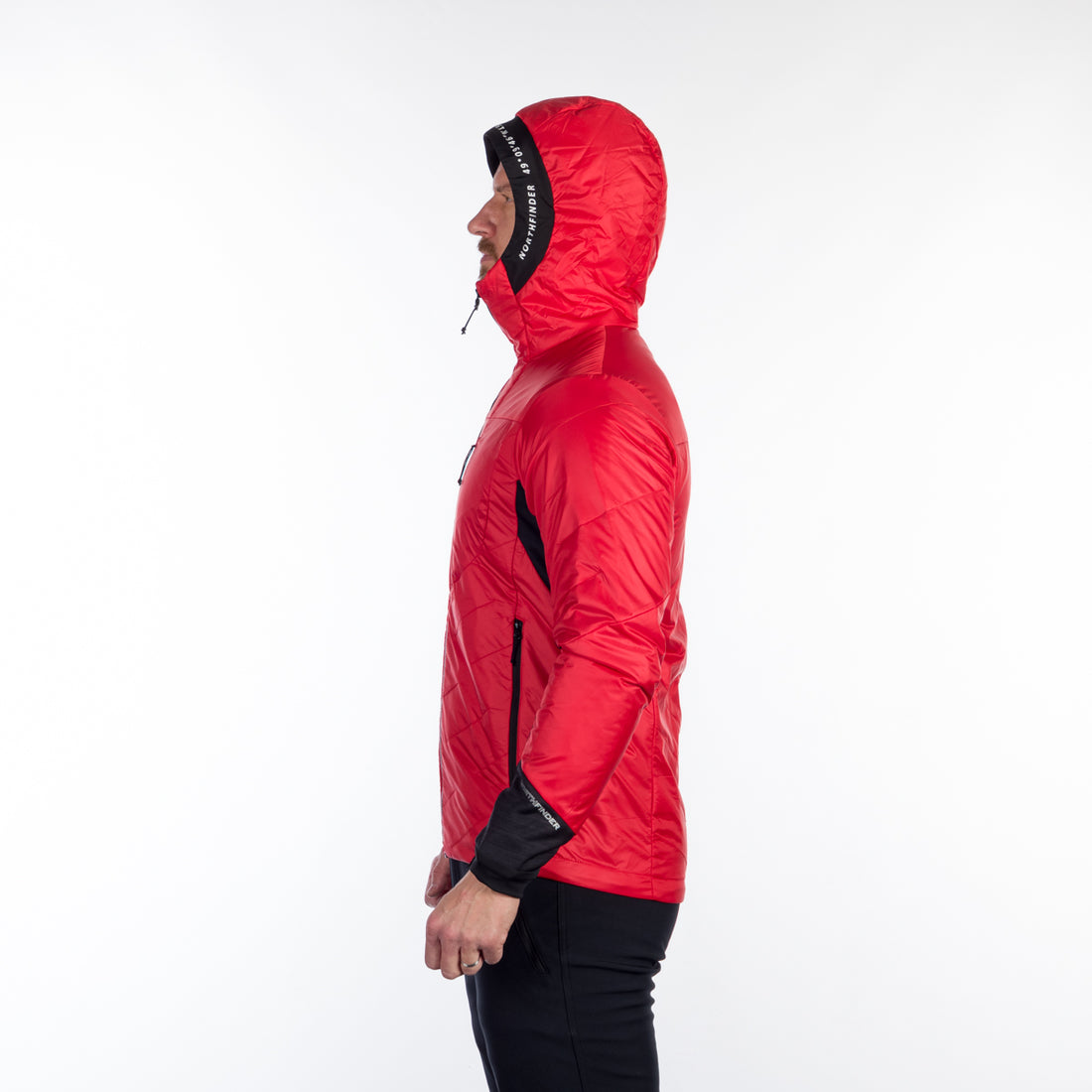 BU-5135OR men's hybrid active trekking jacket with PrimaLoft DON
