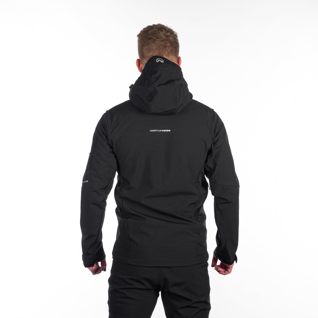 BU-5136OR men's travel softshell hood off jacket 3L TOM