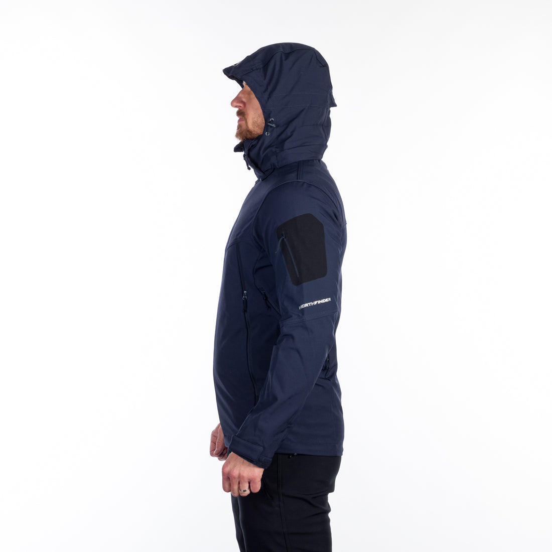 BU-5136OR men's travel softshell hood off jacket 3L TOM