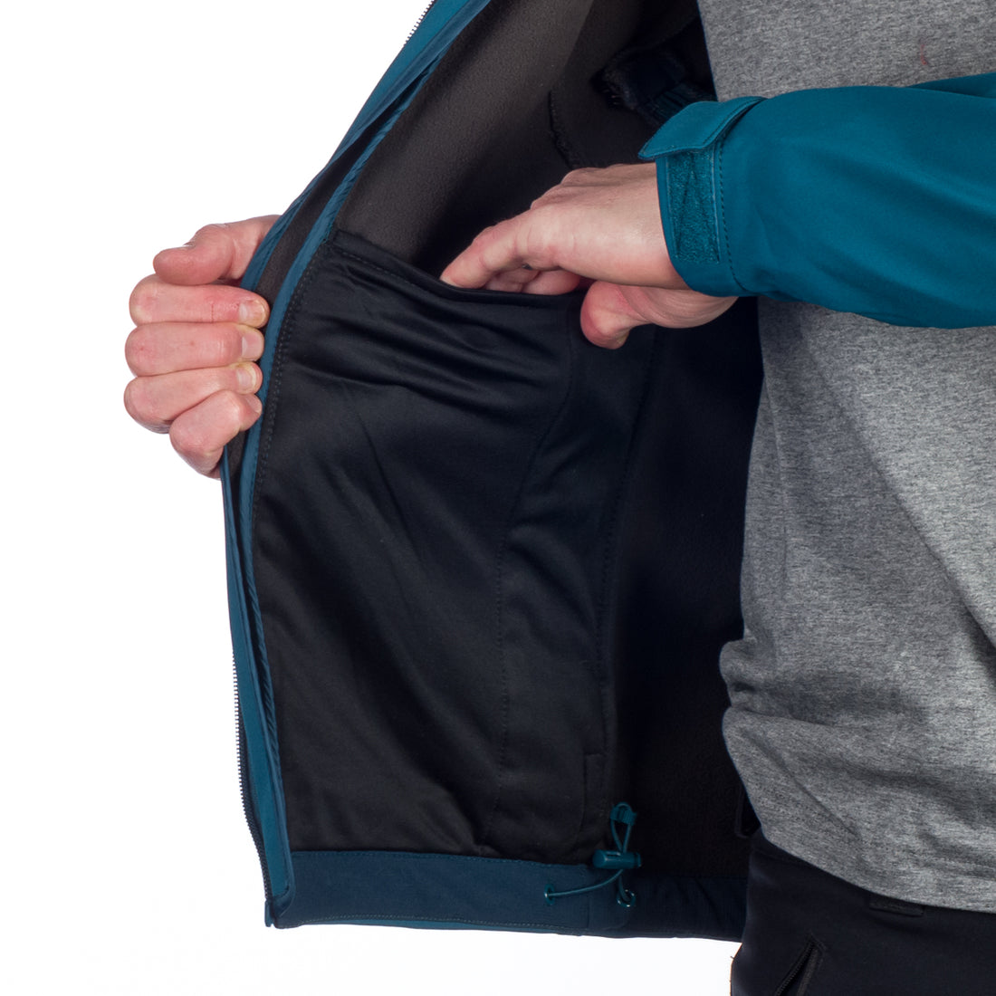 BU-5136OR men's travel softshell hood off jacket 3L TOM