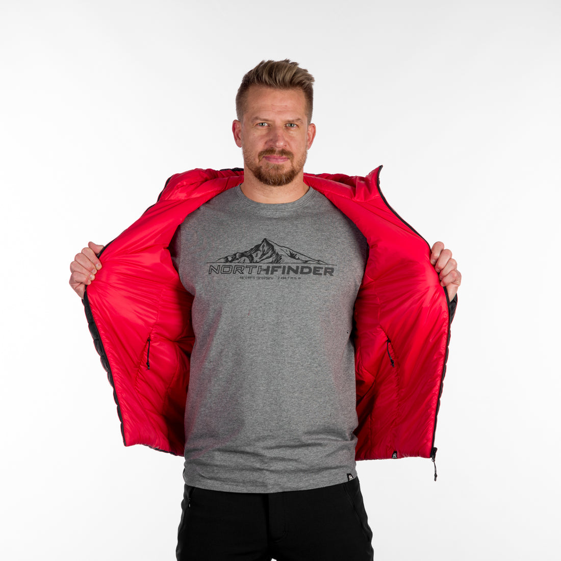 BU-5137OR men's travel insulated reversible jacket WALLACE