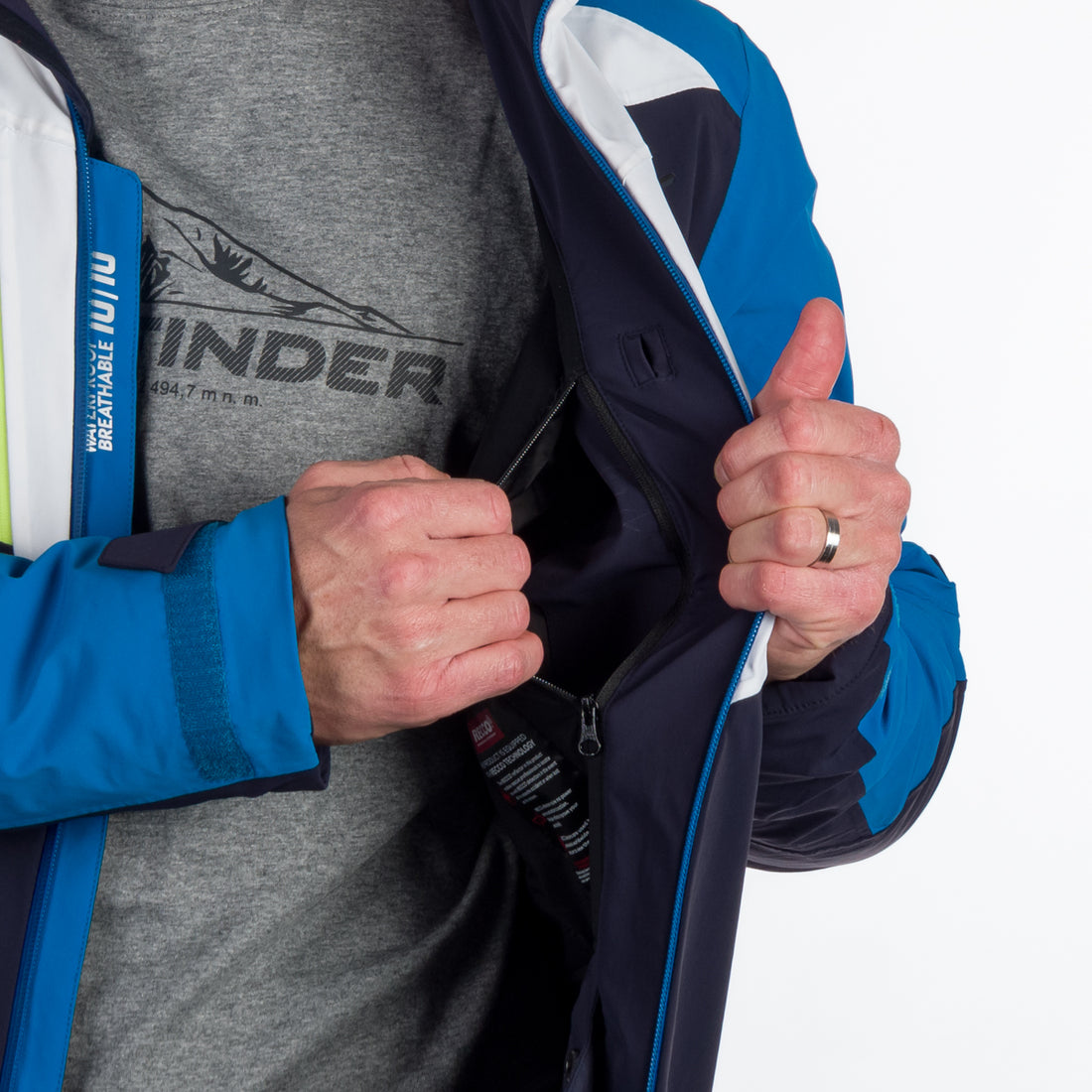 BU-5140SNW men's ski technical jacket fully featured STEPHAN