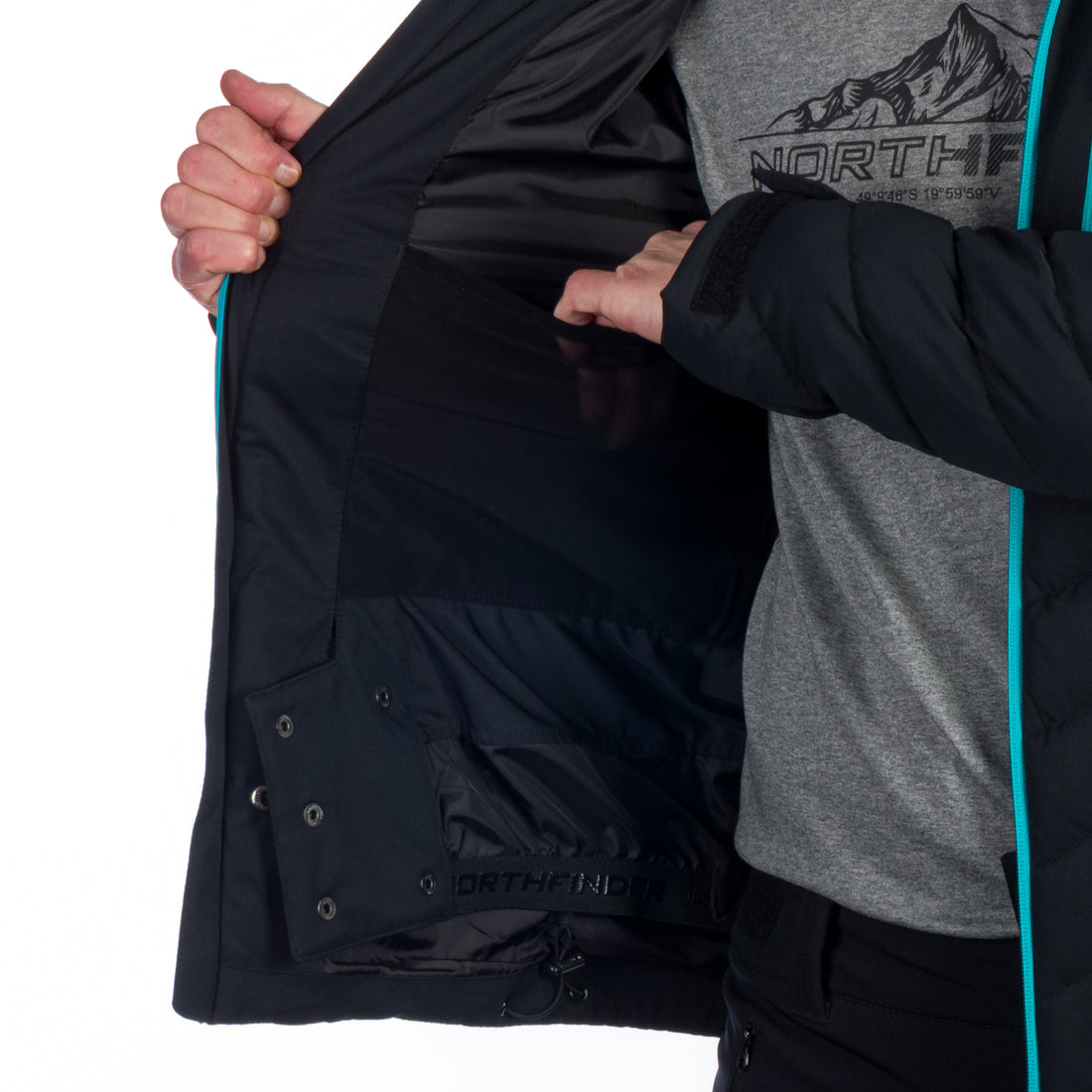 BU-5141SNW men's ski insulated active jacket LAWRENCE