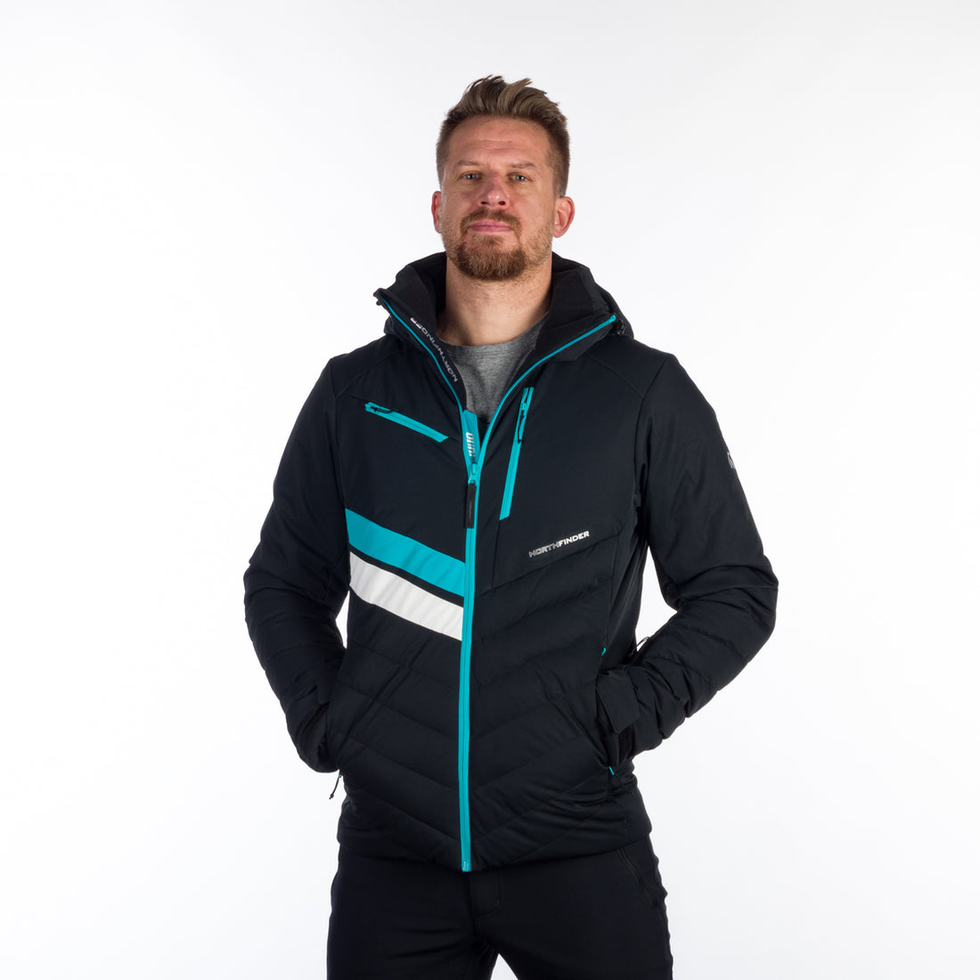 BU-5141SNW men's ski insulated active jacket LAWRENCE