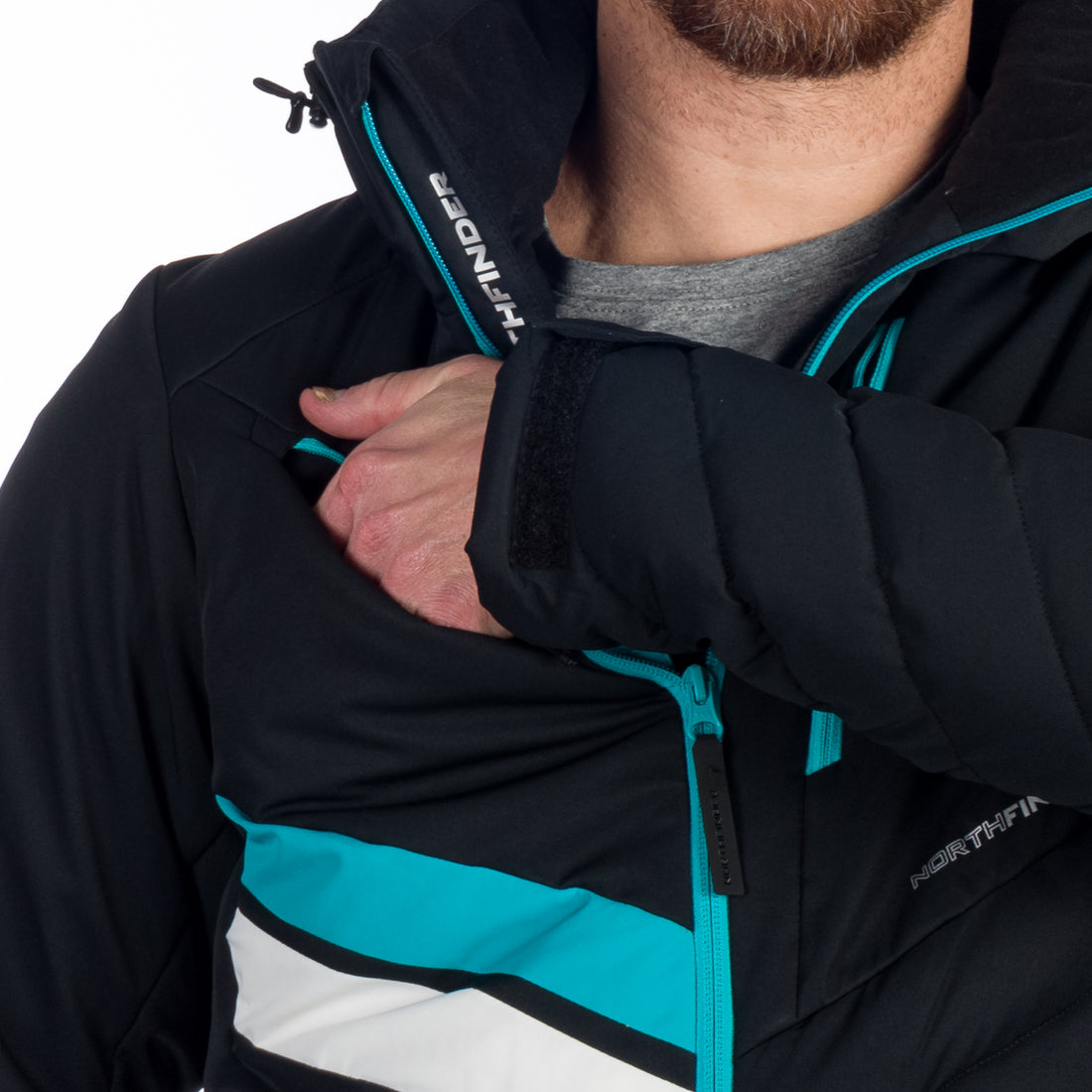 BU-5141SNW men's ski insulated active jacket LAWRENCE
