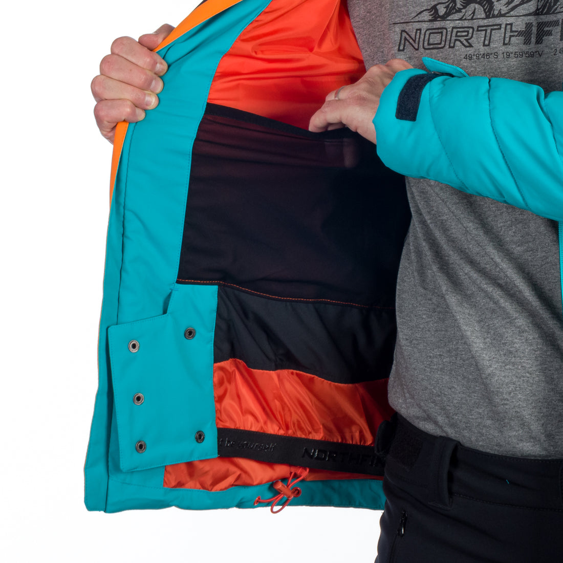 BU-5141SNW men's ski insulated active jacket LAWRENCE