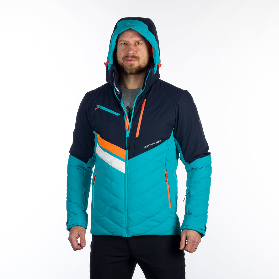BU-5141SNW men's ski insulated active jacket LAWRENCE