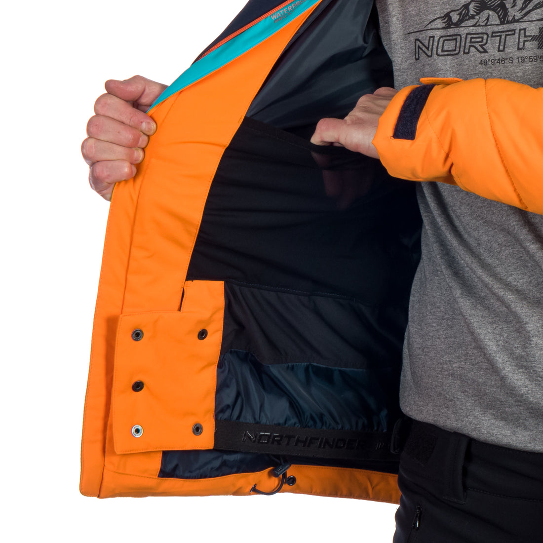 BU-5141SNW men's ski insulated active jacket LAWRENCE