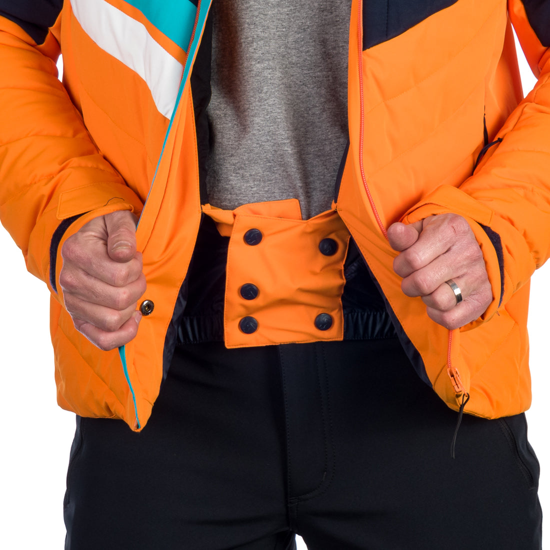 BU-5141SNW men's ski insulated active jacket LAWRENCE