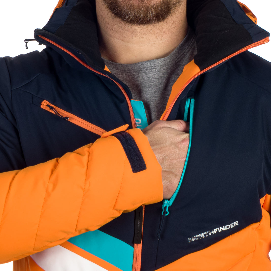 BU-5141SNW men's ski insulated active jacket LAWRENCE