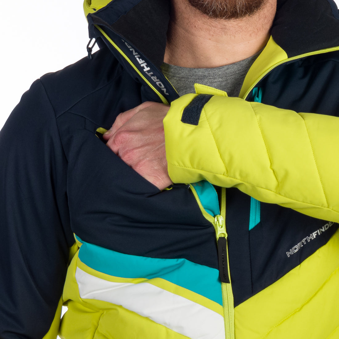 BU-5141SNW men's ski insulated active jacket LAWRENCE