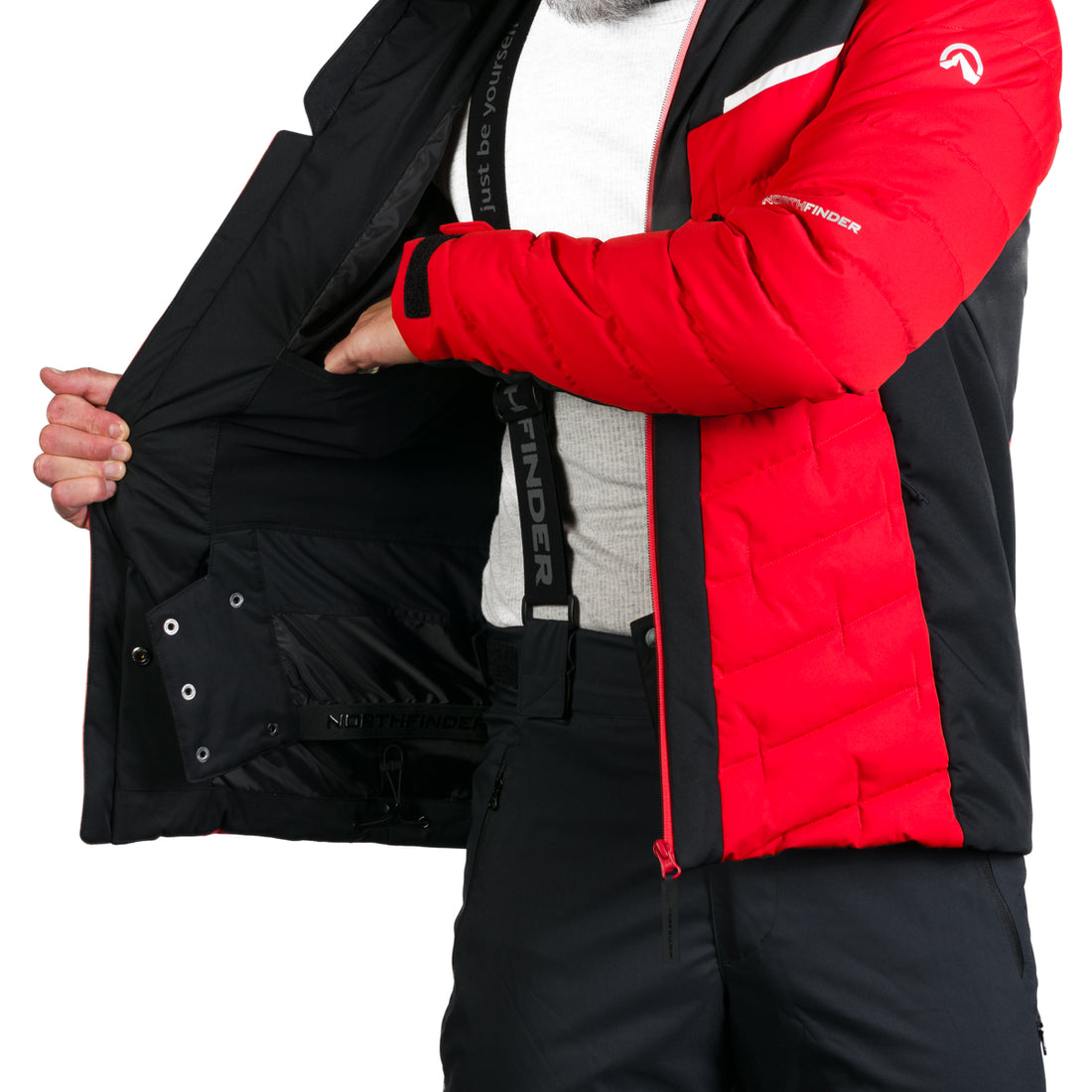 BU-5142SNW men's ski insulated comfort  jacket CLYDE