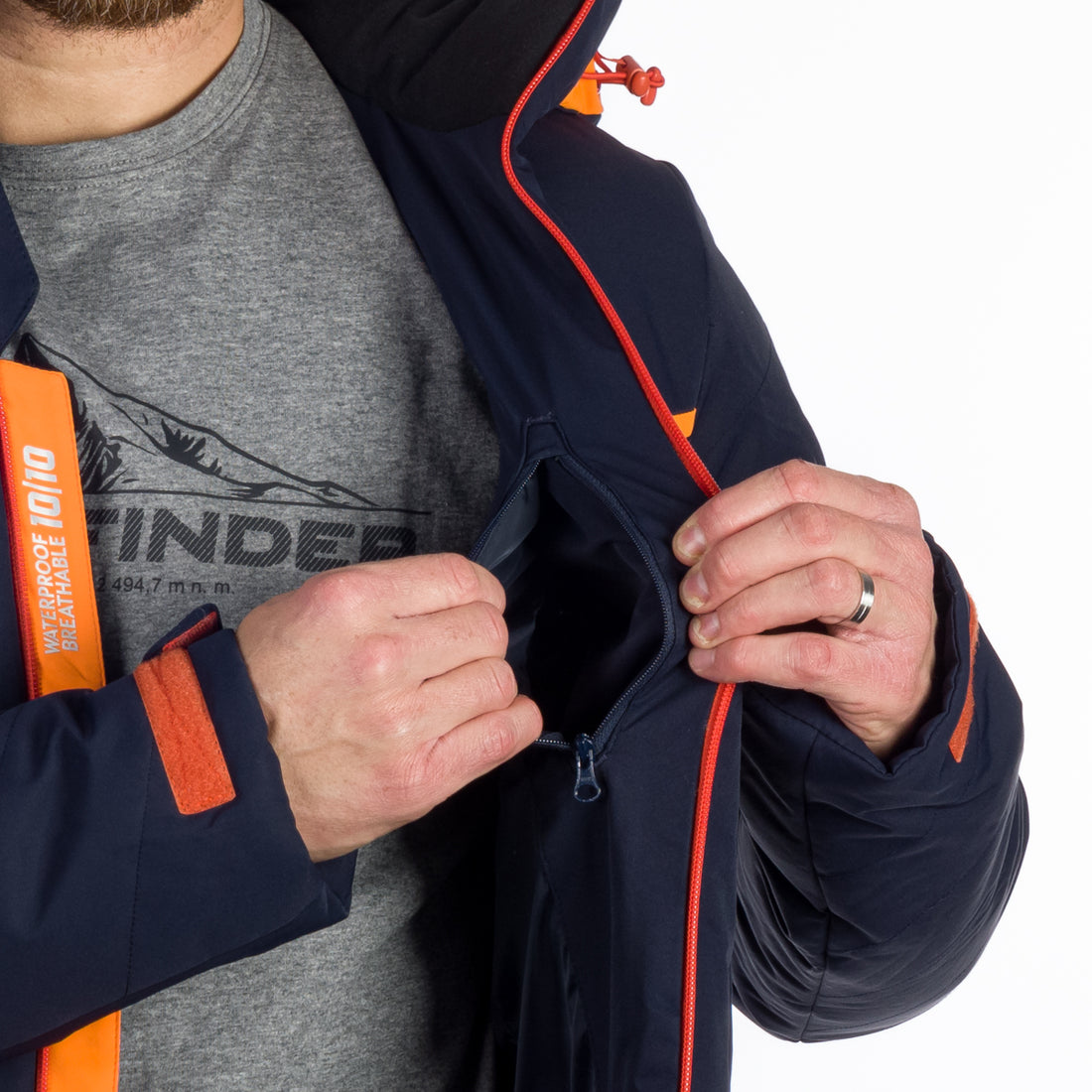BU-5142SNW men's ski insulated comfort  jacket CLYDE