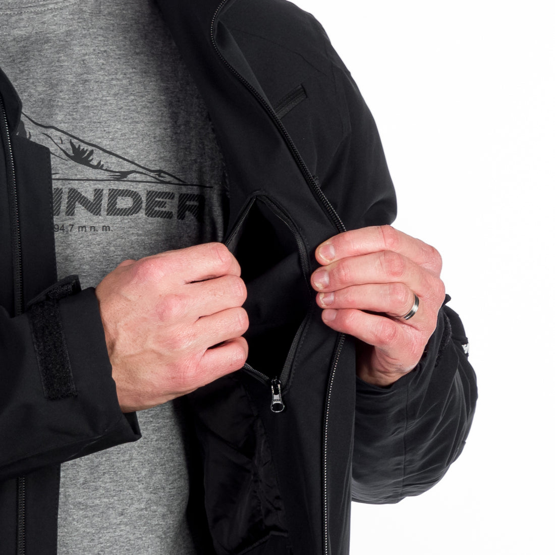 BU-5145SNW men's ski insulated trendy jacket EARL