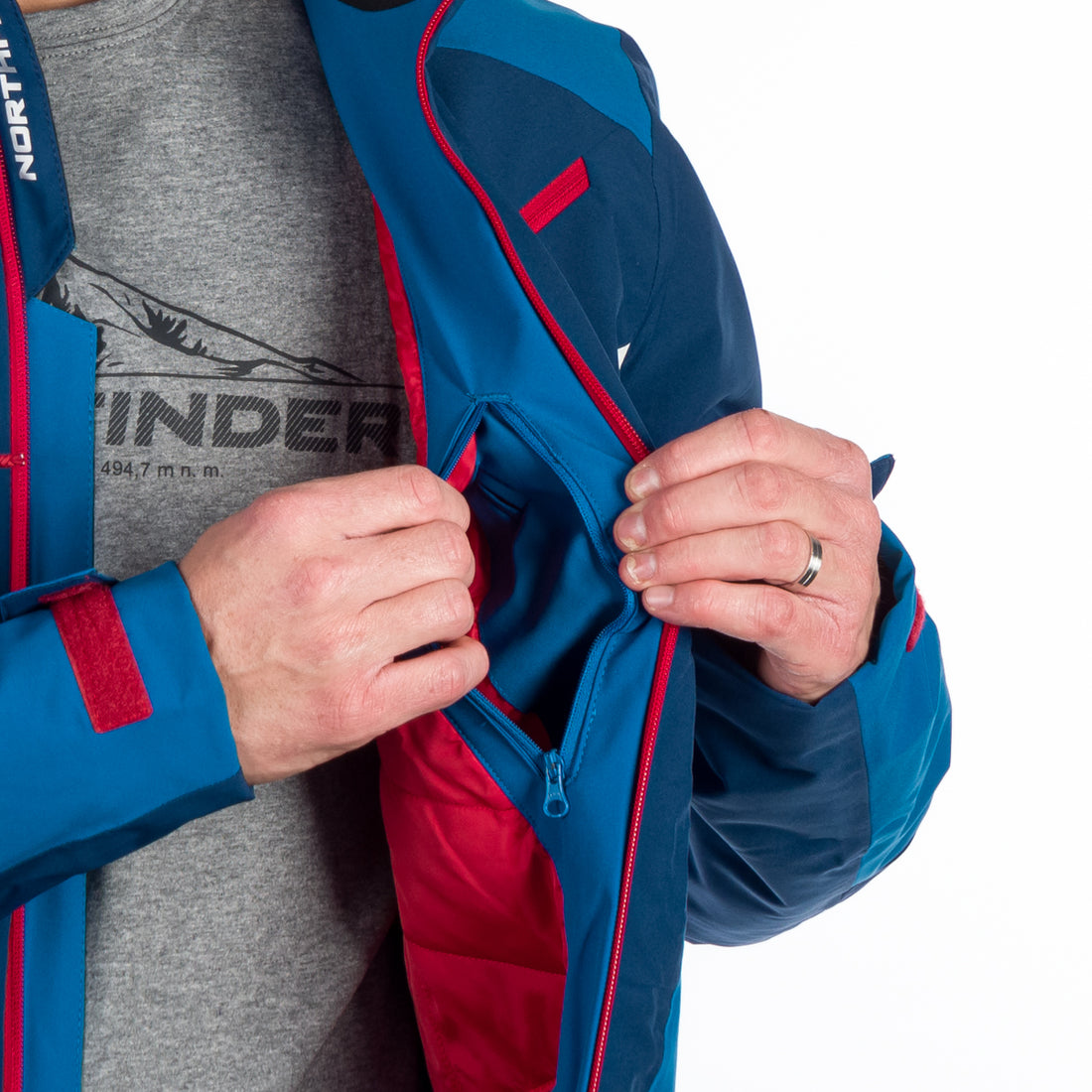 BU-5145SNW men's ski insulated trendy jacket EARL