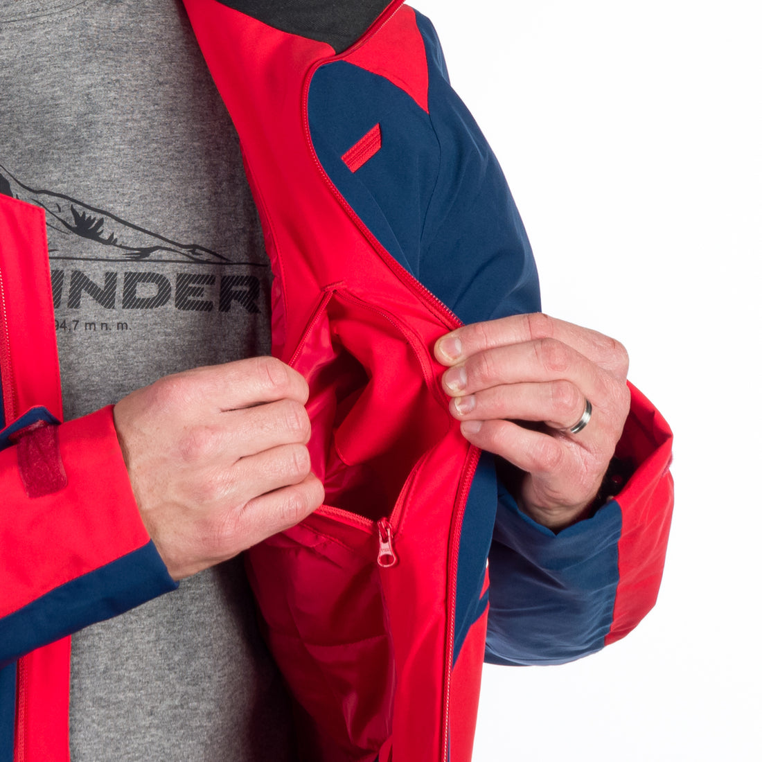 BU-5145SNW men's ski insulated trendy jacket EARL